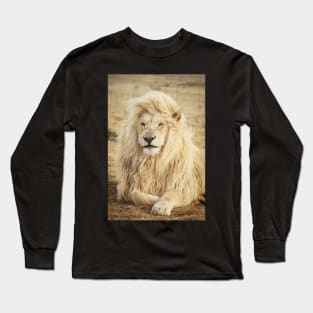 White wild Lion Long Sleeve T-Shirt